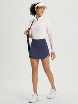 High Waisted Casual Knit A-Line Skort