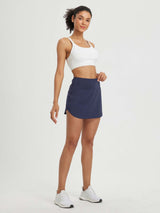High Waisted Casual Knit A-Line Skort