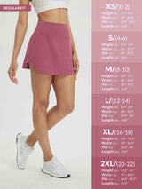 High Waisted Casual Knit A-Line Skort