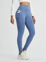 Running Cross Pocket Fleece Tight Leggings