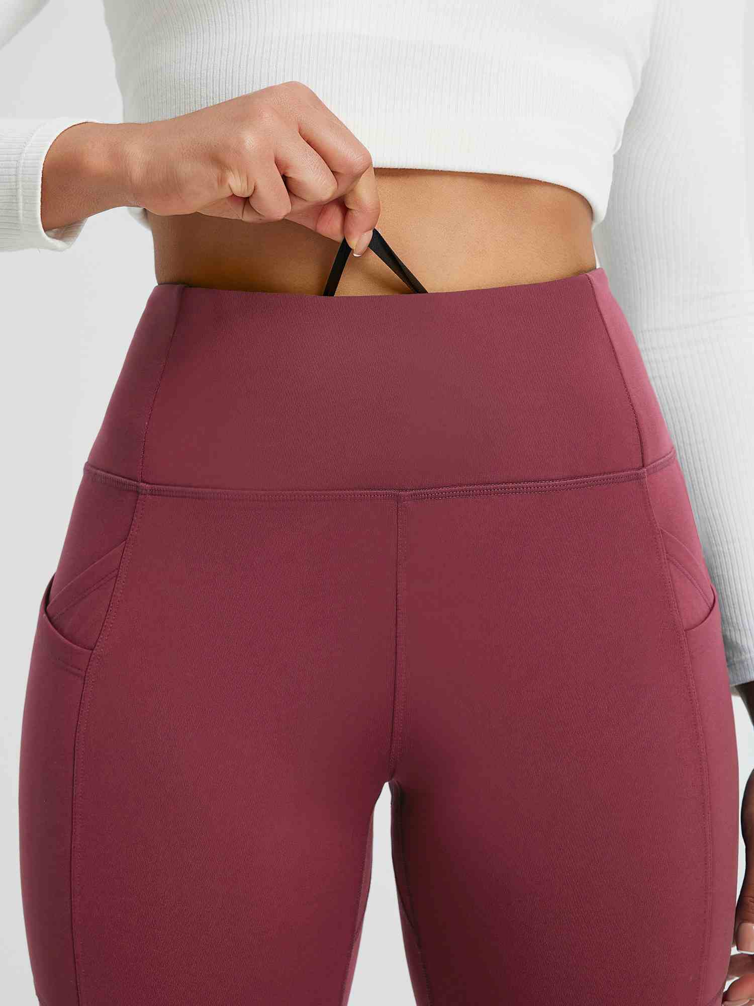 Running Cross Pocket Fleece Tight Leggings