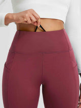 Running Cross Pocket Fleece Tight Leggings