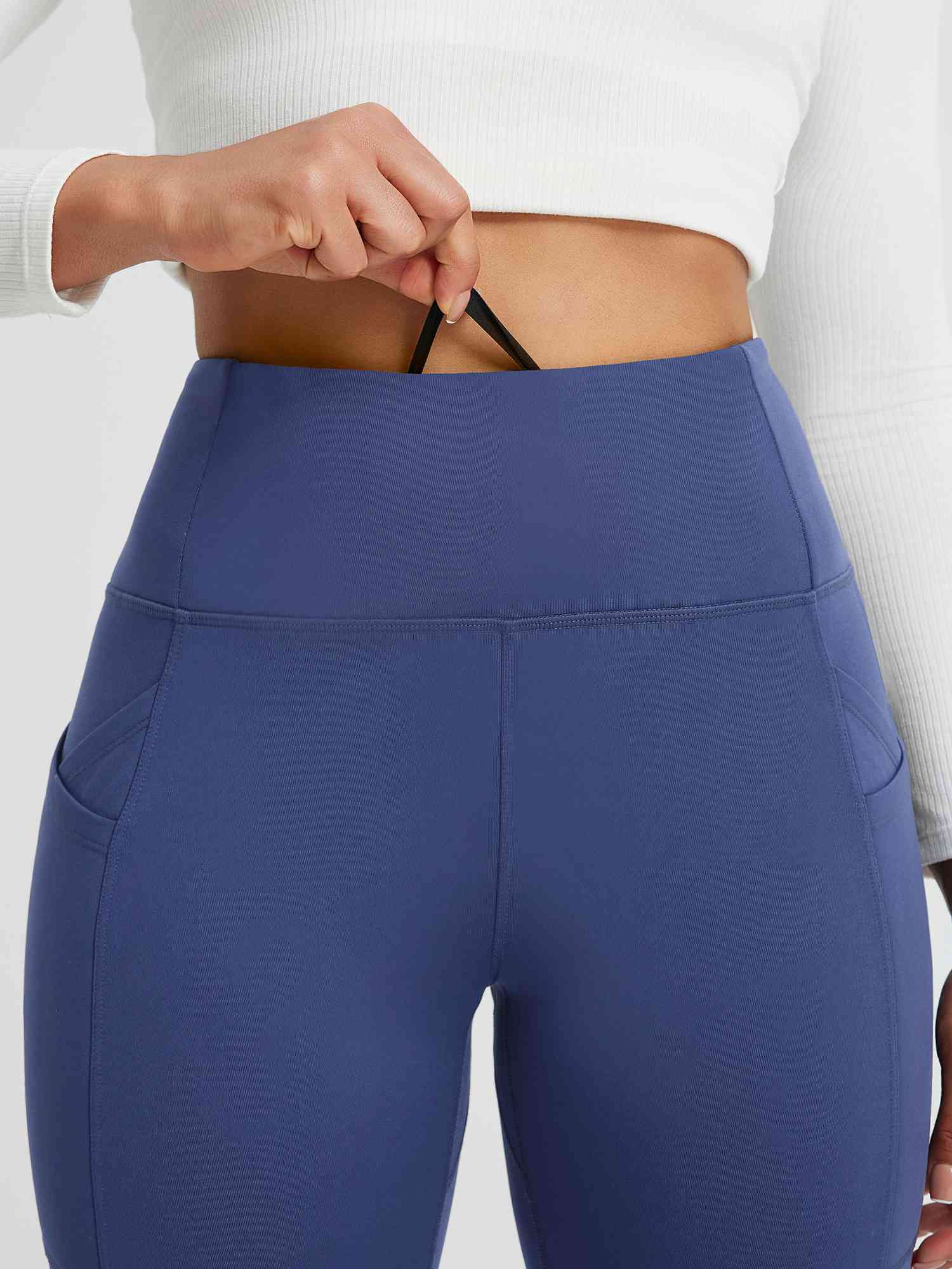 Running Cross Pocket Fleece Tight Leggings