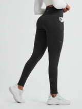 Running Cross Pocket Fleece Tight Leggings