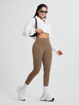 Running Cross Pocket Fleece Tight Leggings