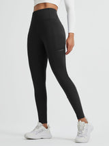 Running Cross Pocket Fleece Tight Leggings