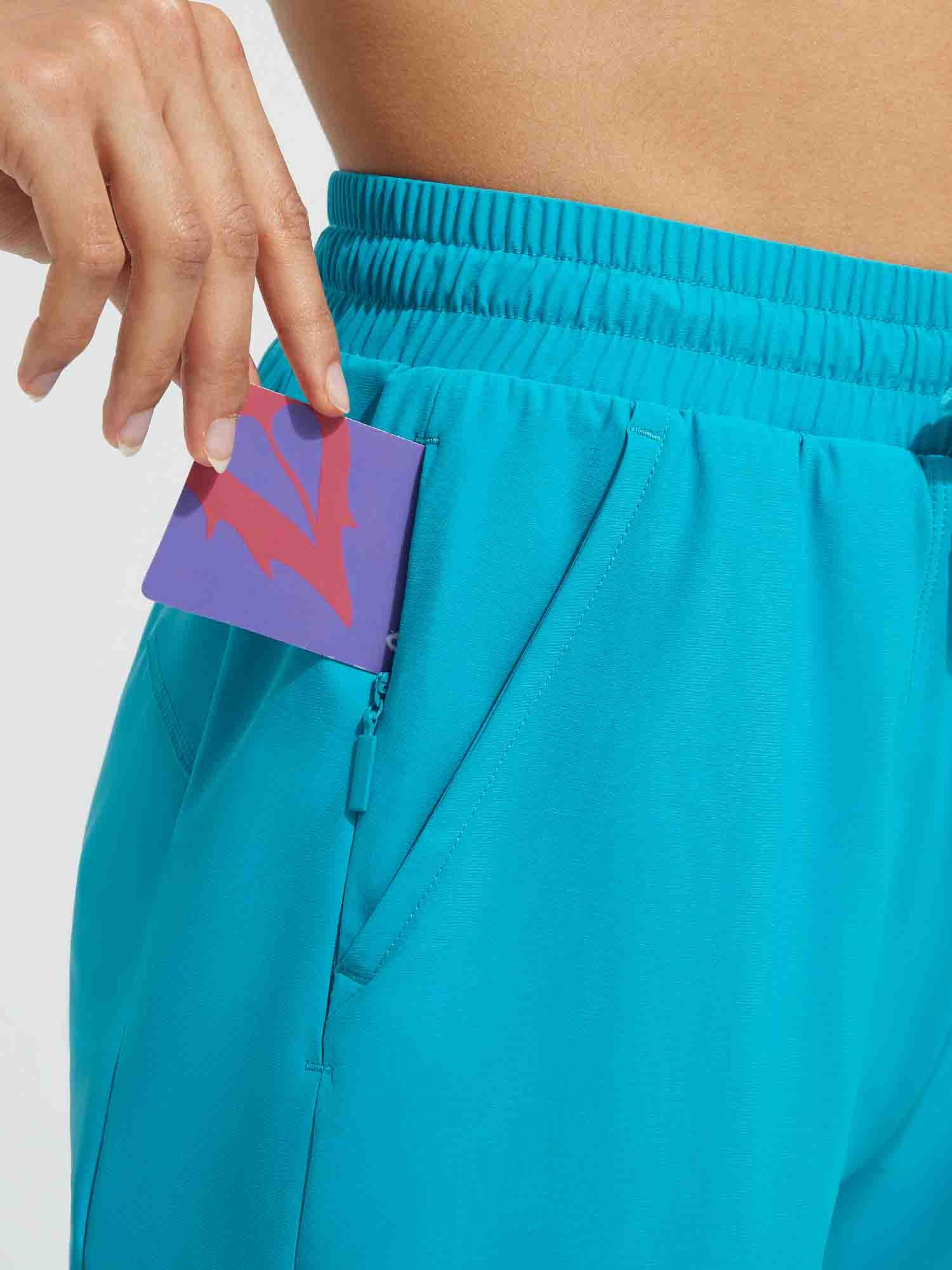 15' Knit Elastic Waist Beach Capris
