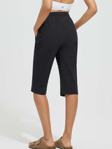 15' Knit Elastic Waist Beach Capris