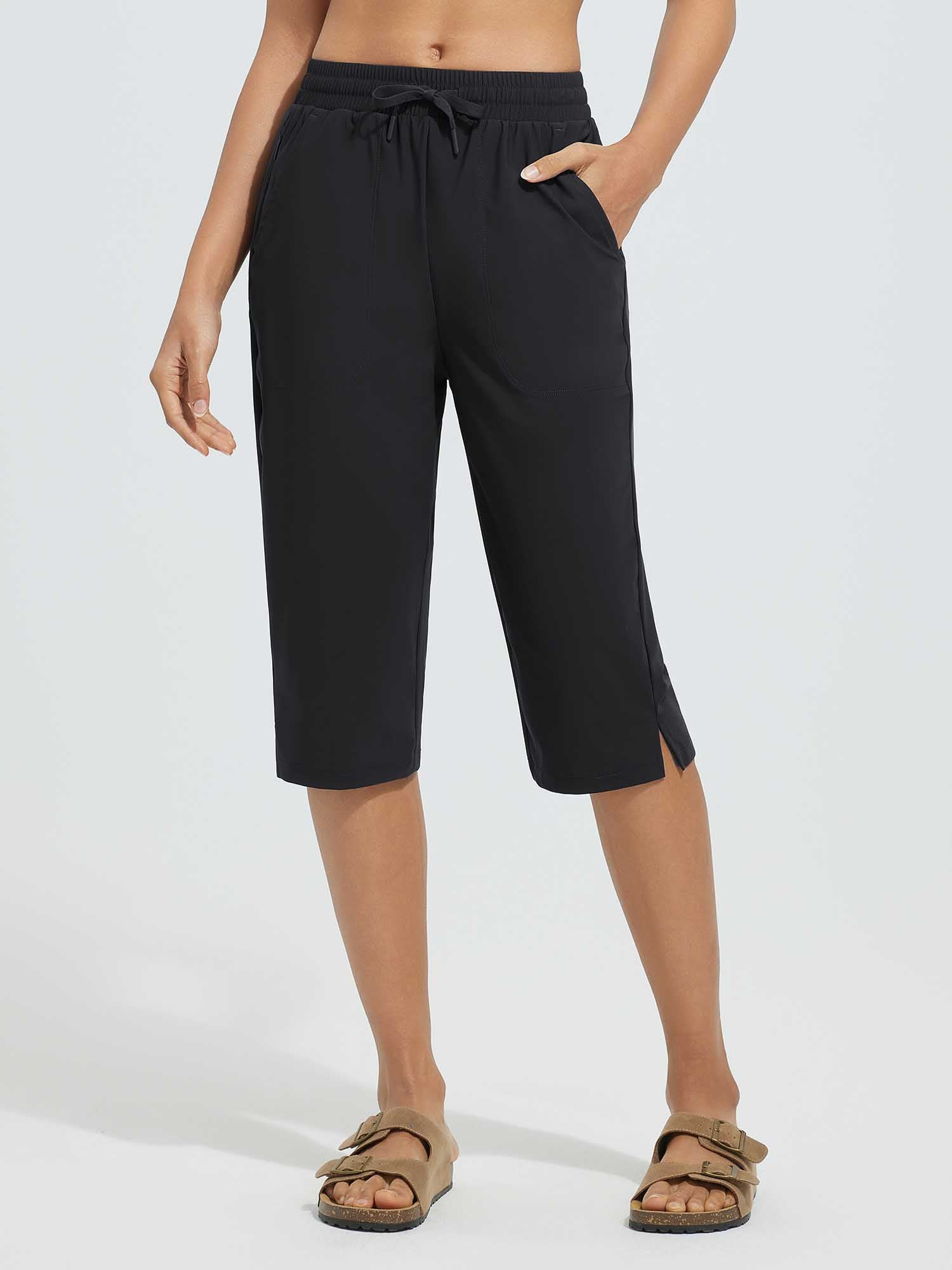 15' Knit Elastic Waist Beach Capris