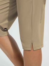 15' Knit Elastic Waist Beach Capris