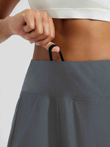 5' Zip Needle Woven Patchwork Elastic Waist Short Beach Shorts