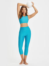 20" Knit Casual Mid-Length Swim Capris