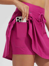 15" Knit A-Line Short Swim Skort