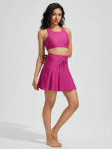 15" Knit A-Line Short Swim Skort