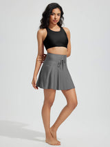 15" Knit A-Line Short Swim Skort