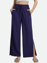 Wide-Leg Woven Elastic Waist Pants