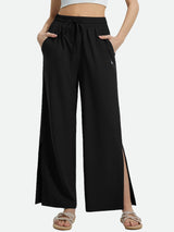 Wide-Leg Woven Elastic Waist Pants