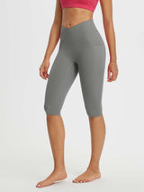 Crossed-waisted 14" Capris