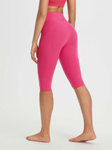Crossed-waisted 14" Capris