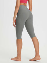 Crossed-waisted 14" Capris