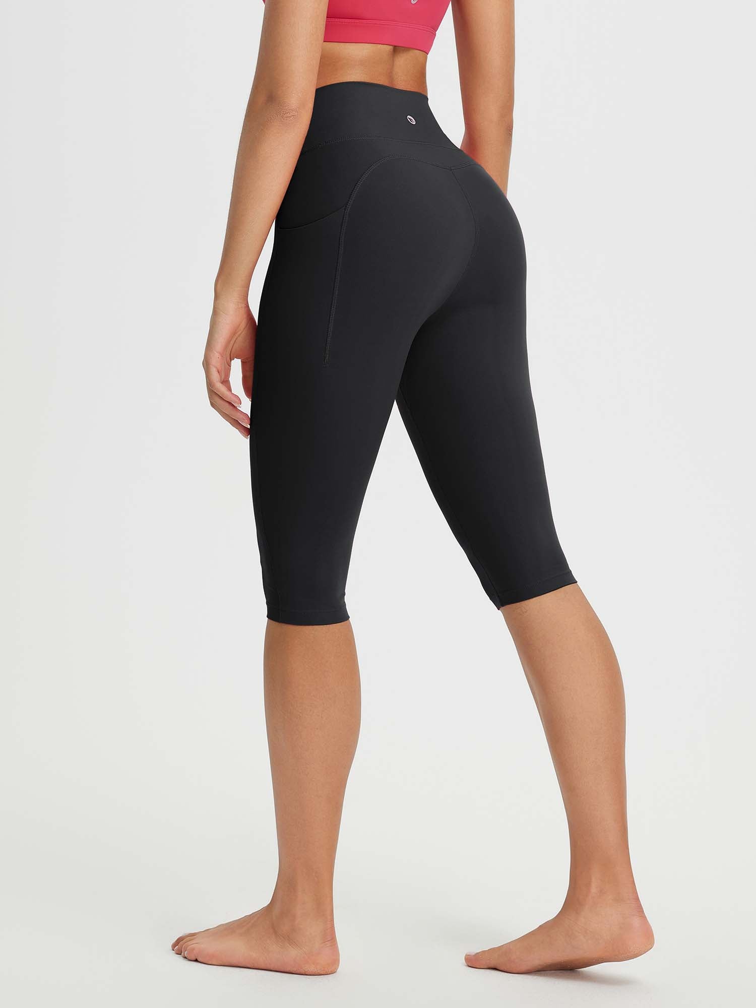 Crossed-waisted 14" Capris