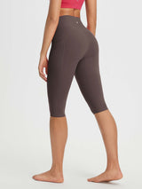 Crossed-waisted 14" Capris