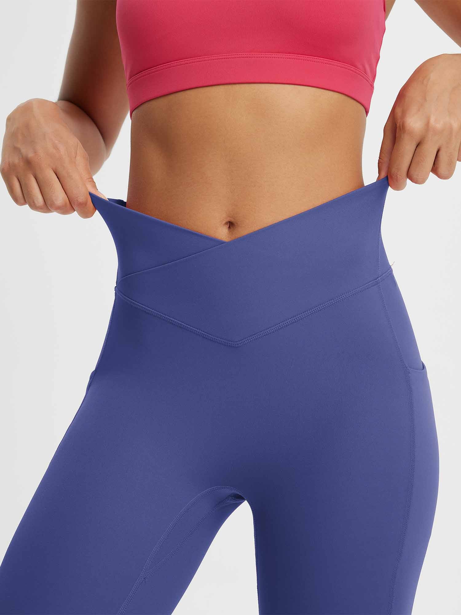 Crossed-waisted 14" Capris