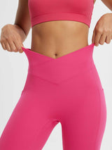Crossed-waisted 14" Capris