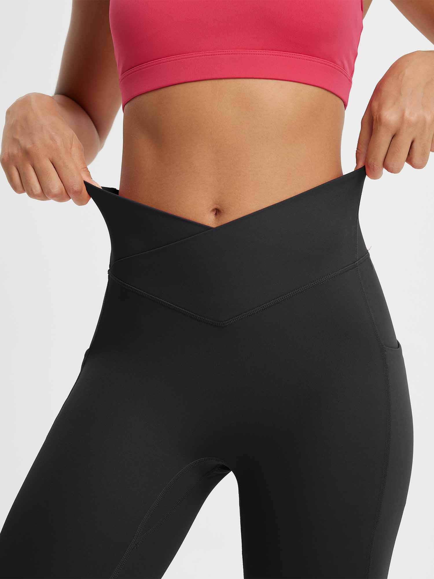 Crossed-waisted 14" Capris