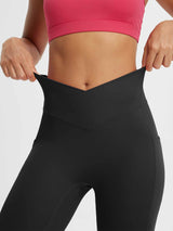 Crossed-waisted 14" Capris