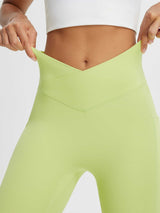 Crossed-waisted 14" Capris