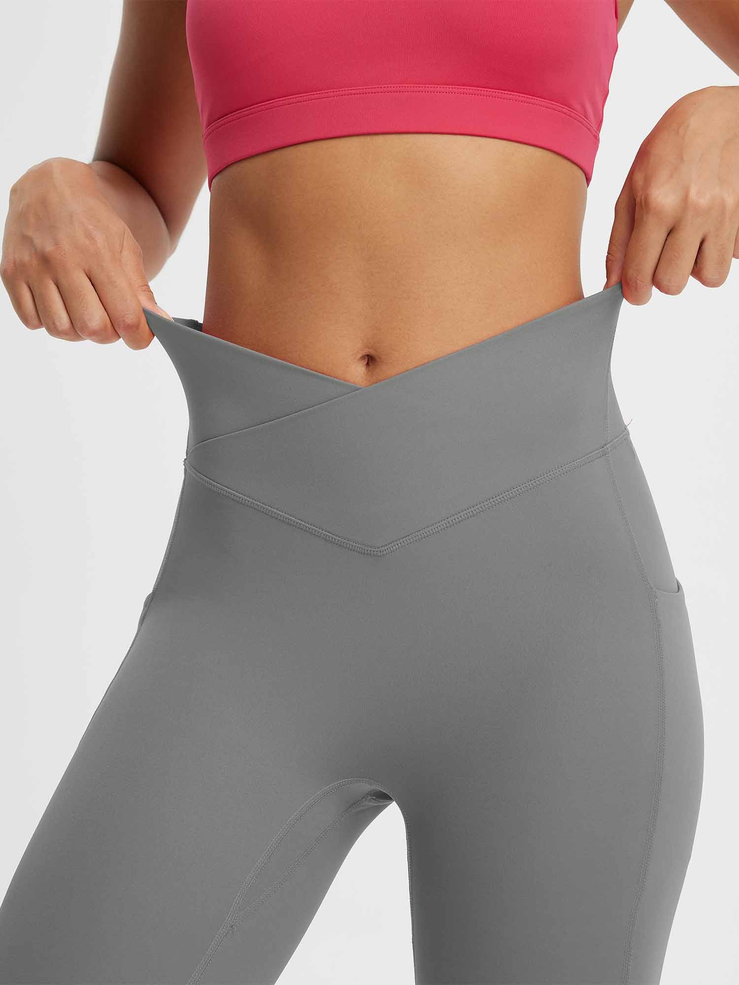 Crossed-waisted 14" Capris