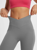 Crossed-waisted 14" Capris