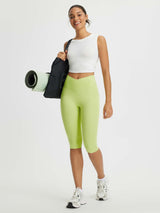 Crossed-waisted 14" Capris