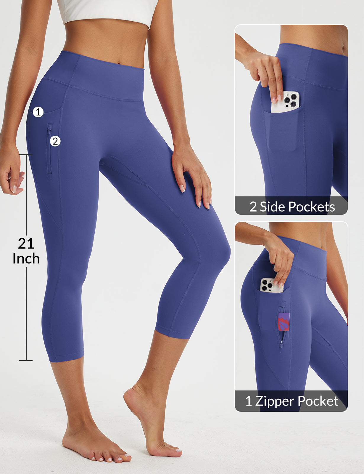 Women's 21' High-Waisted Capri Leggings