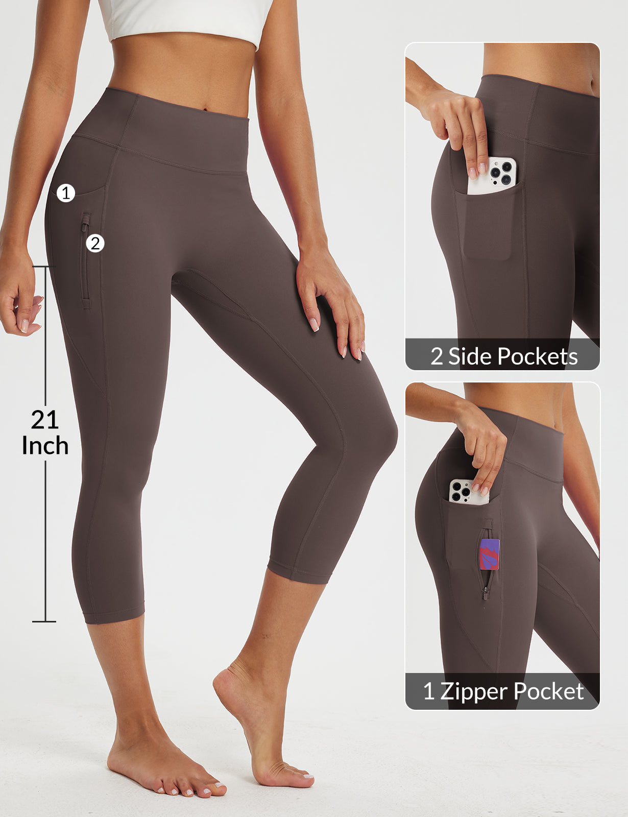 Women's 21' High-Waisted Capri Leggings