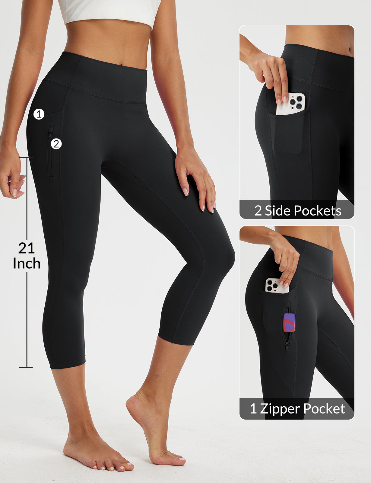Women's 21' High-Waisted Capri Leggings