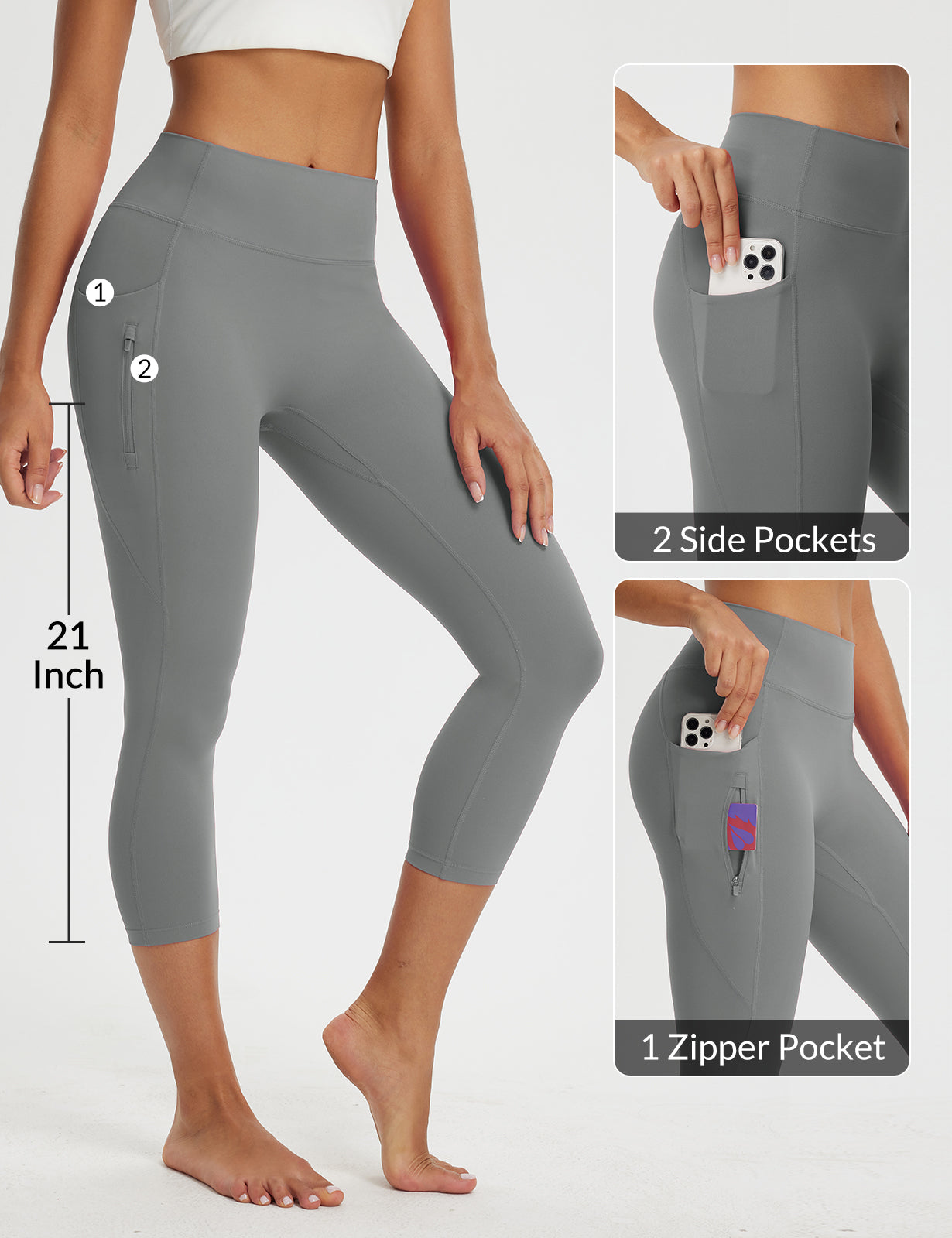 Women's 21' High-Waisted Capri Leggings