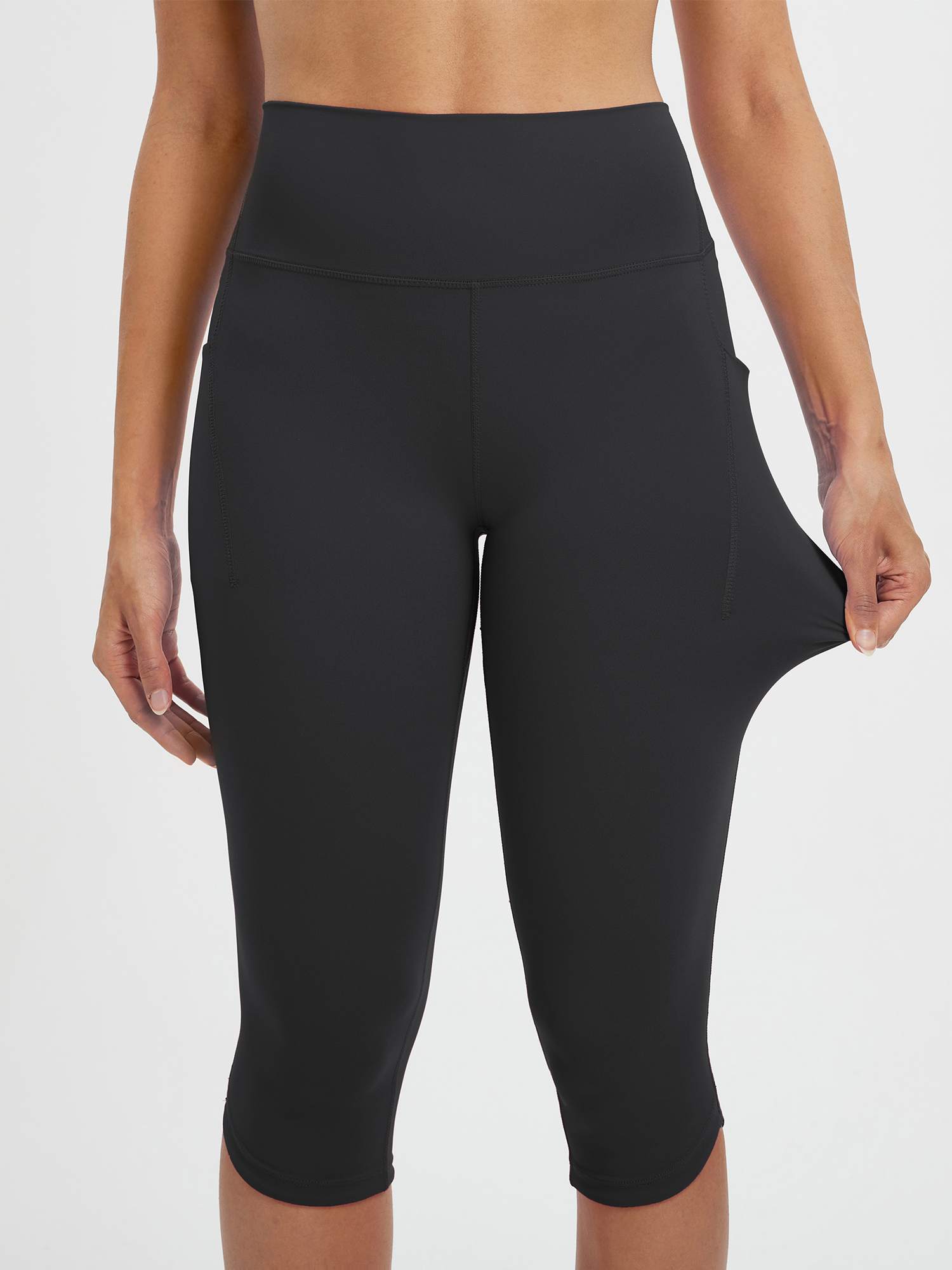 17" High-waisted Skinny Midi Capris