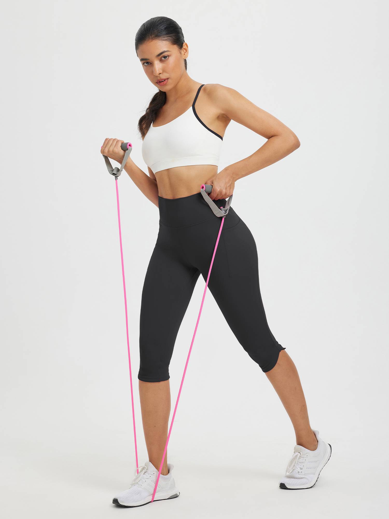 17" High-waisted Skinny Midi Capris