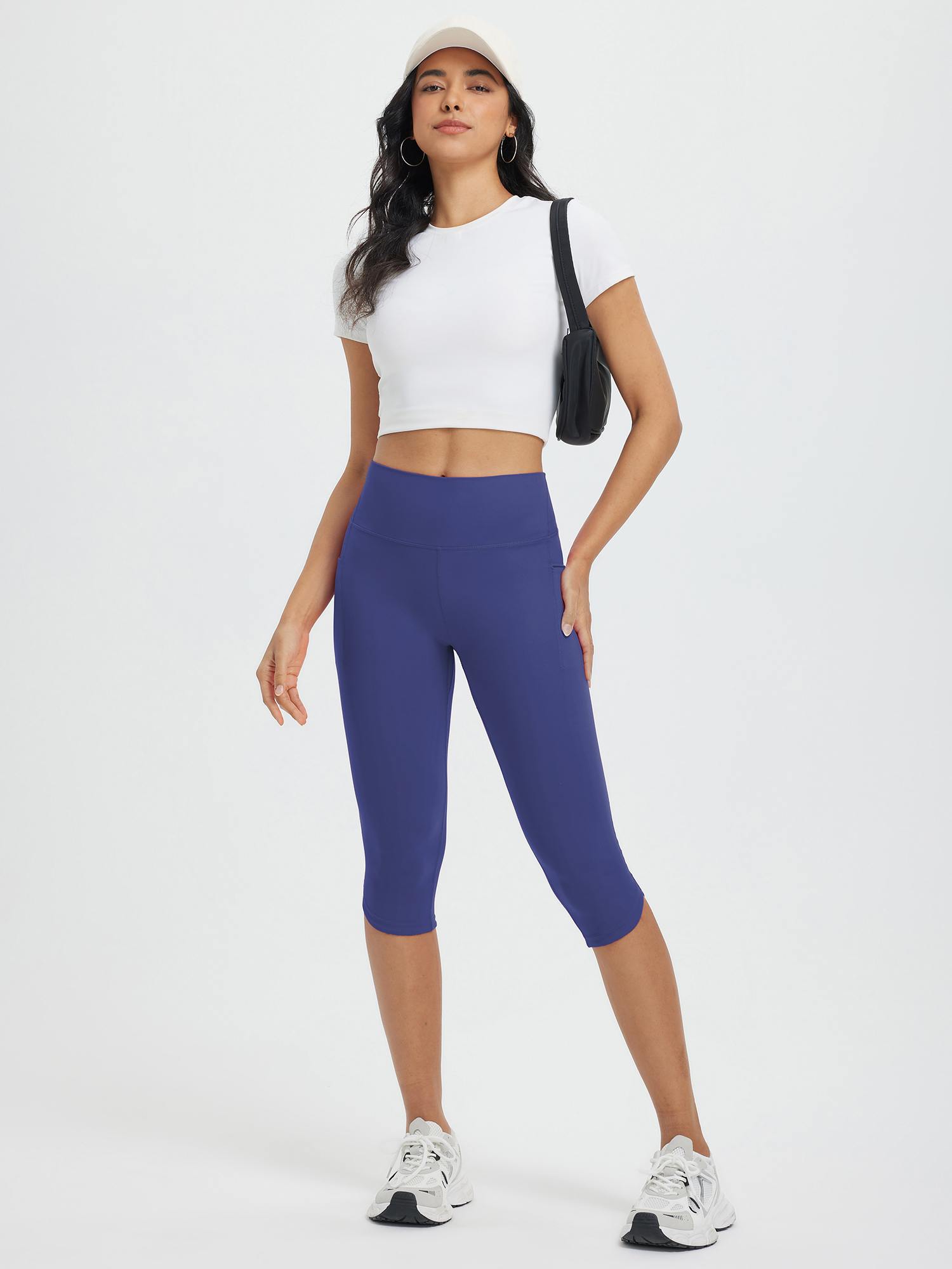17" High-waisted Skinny Midi Capris