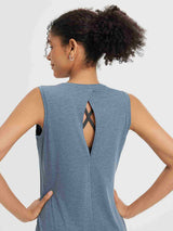 Backless Sleeveless T-shirt
