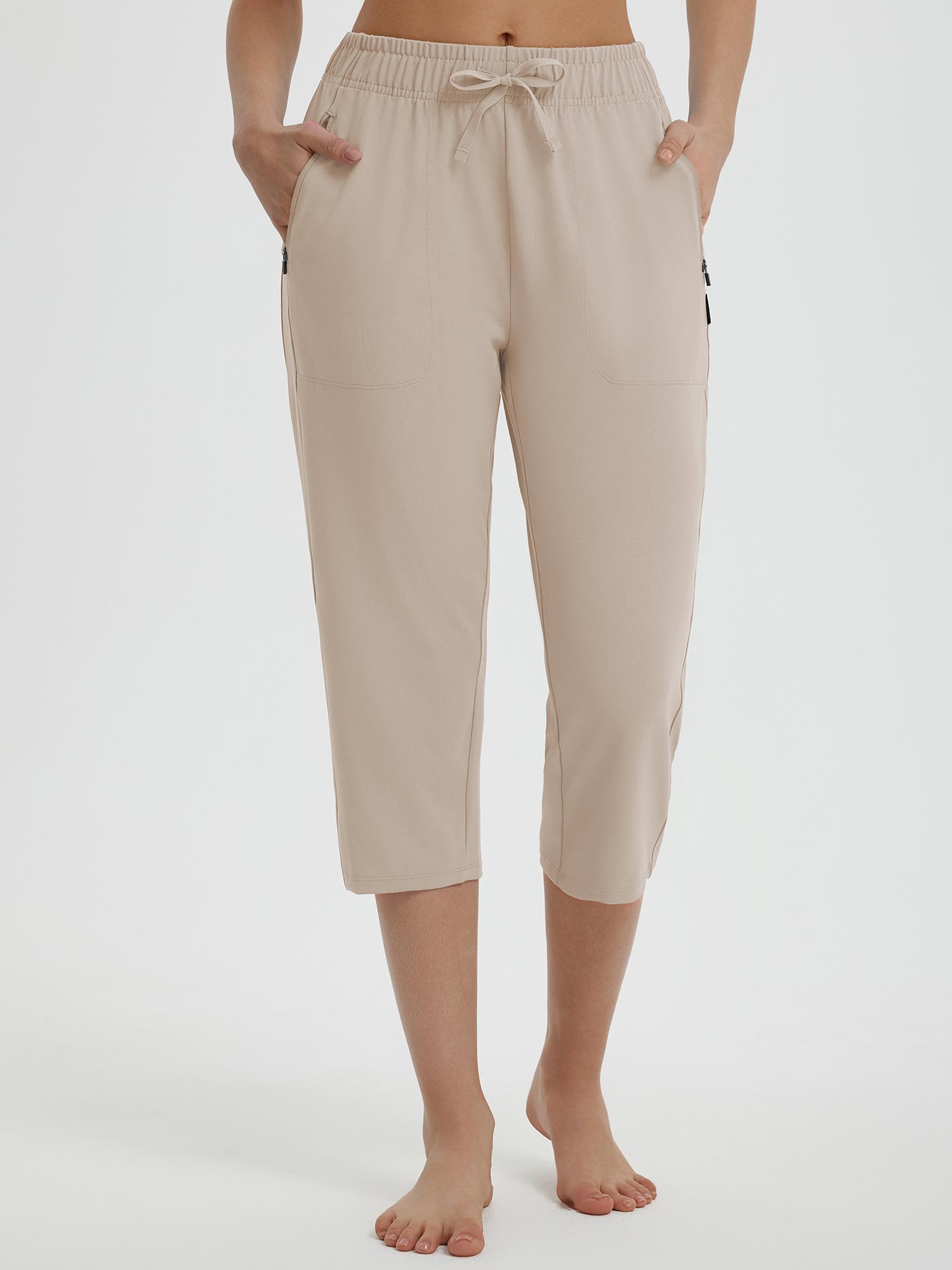 High Rise Tapered Capris