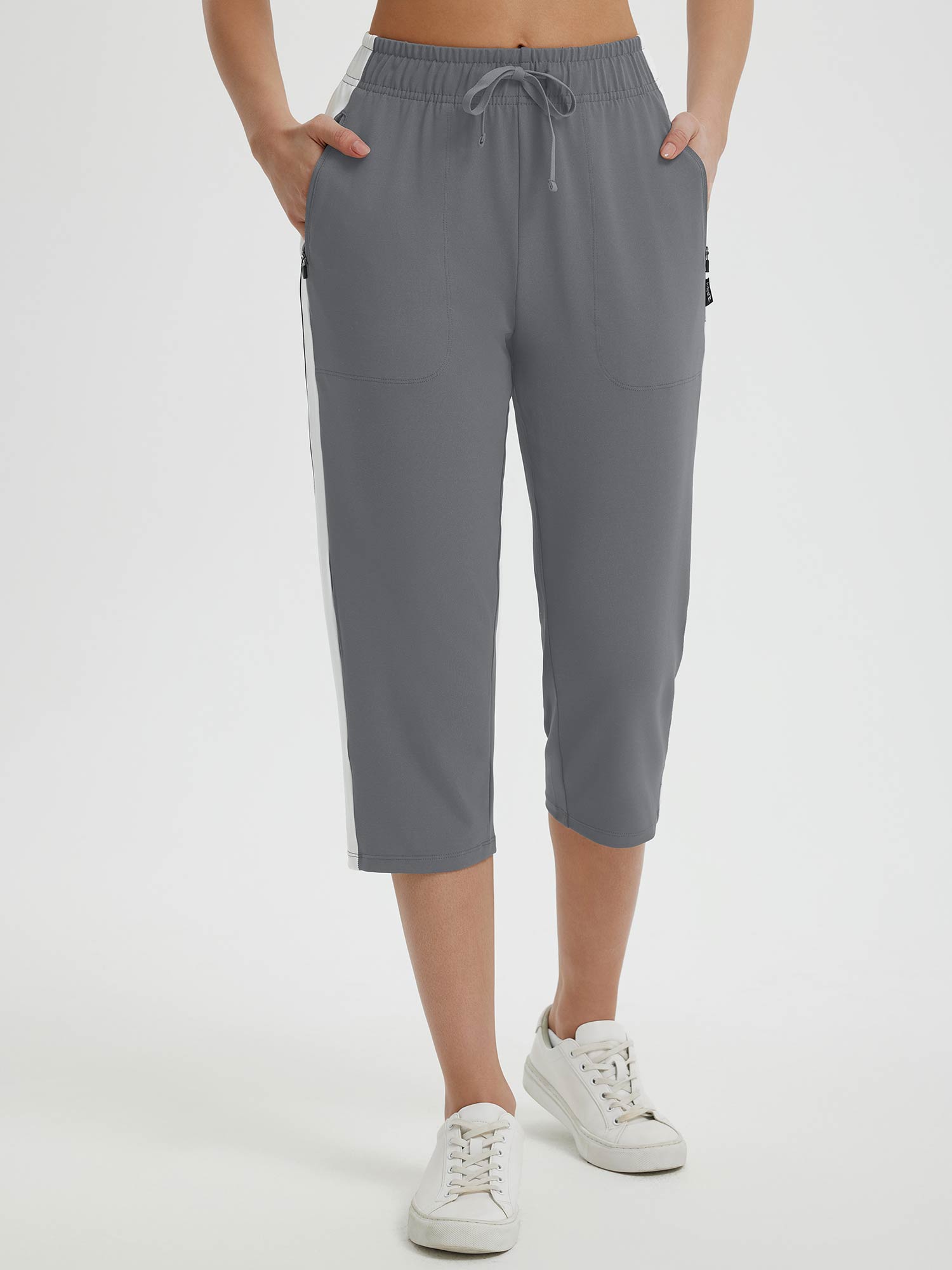 High Rise Tapered Capris