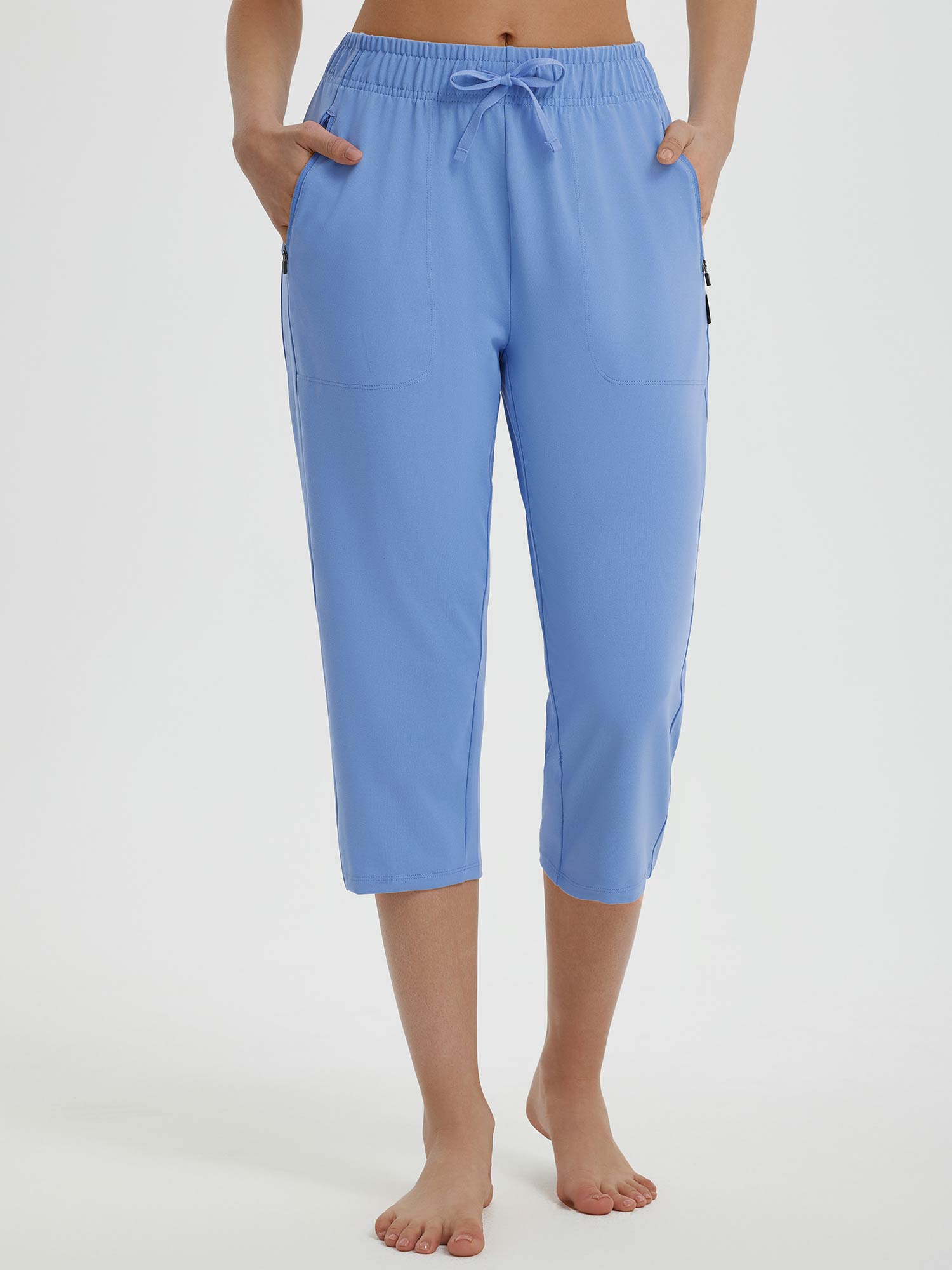 High Rise Tapered Capris