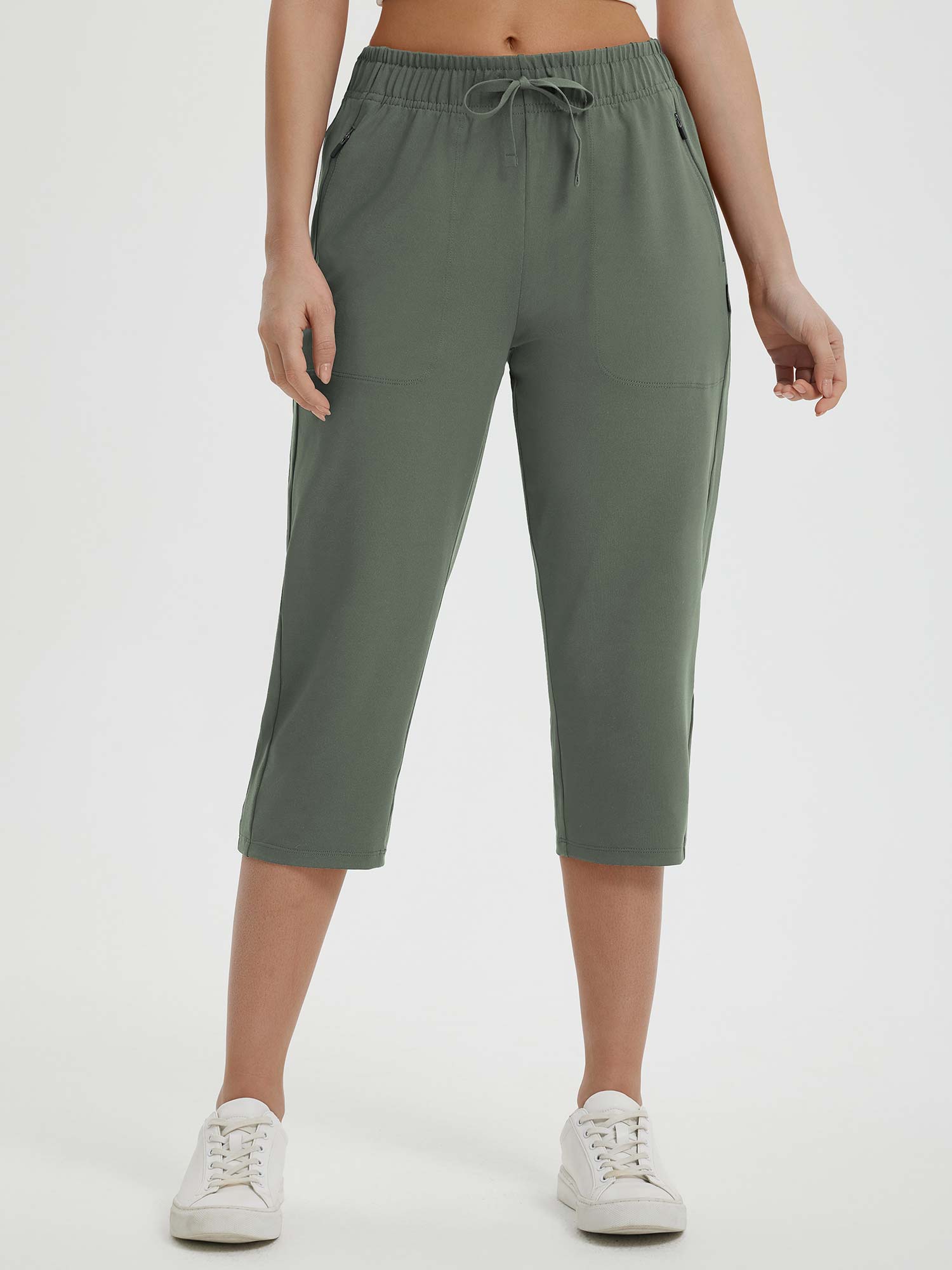 High Rise Tapered Capris