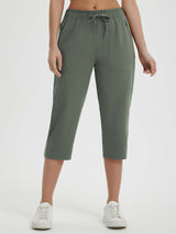 High Rise Tapered Capris