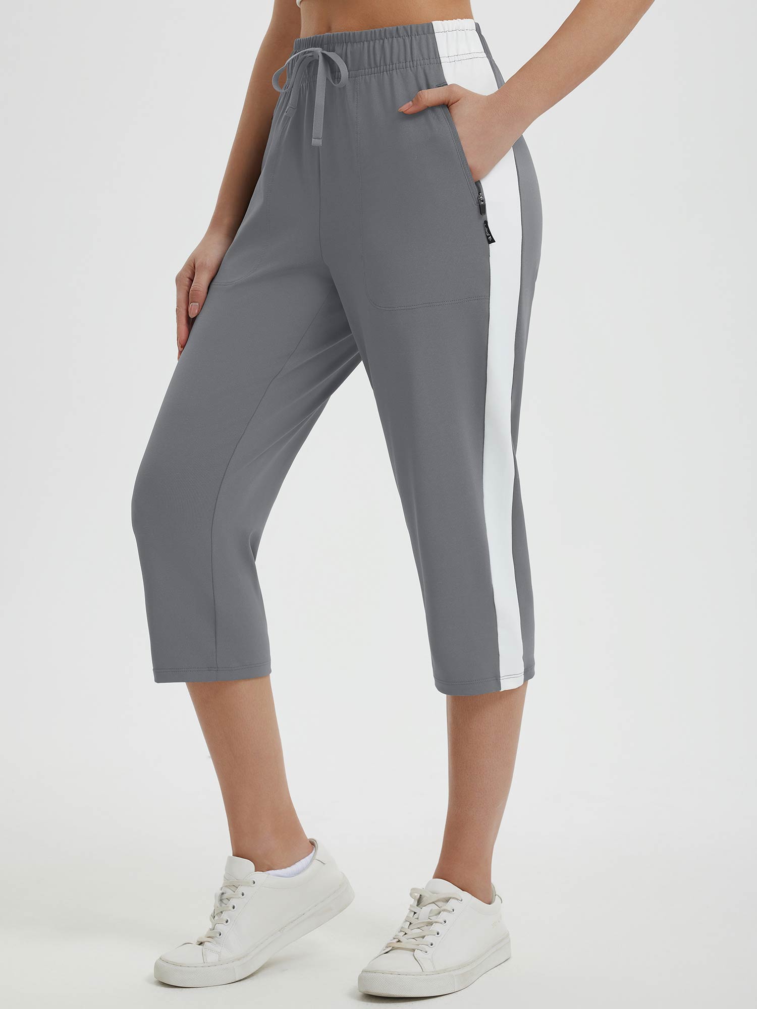 High Rise Tapered Capris