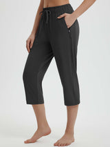 High Rise Tapered Capris