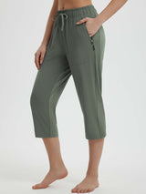 High Rise Tapered Capris